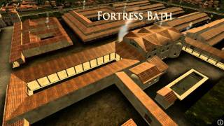 Animation of ancient Roman Fort in Caerleon Wales [upl. by Anahcra]