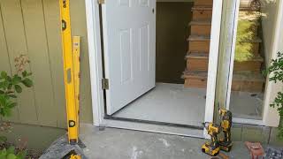 Jeld Wen Front Door Installation  Really crappy products and craftsmanship PART 1 [upl. by Lap]