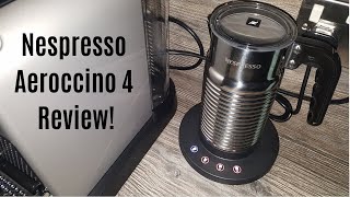 Nespresso Aeroccino 4 Milk Frother Review  Worth upgrading from the Aeroccino 3 [upl. by Mcdowell]