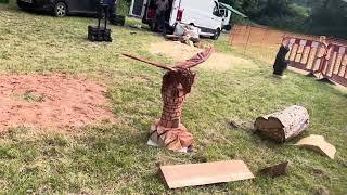 A fabulous range of wooden sculpture at Caerleon festival 2024 [upl. by Barnabe]