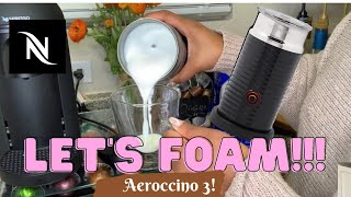 How To Foam Milk With Aeroccino 3 Make Coffee With Foam Tips amp Tricks  Easy Foamed Latte Recipe [upl. by Wrightson]