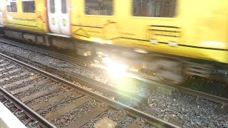 Merseyrail 507 009 making arcs at Birkdale station [upl. by Allwein394]