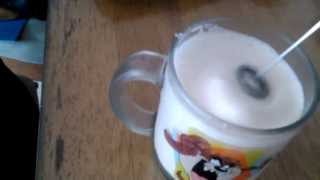 Aerolatte Review Frothing Cold Milk In Under 1 Minute [upl. by Hewes]